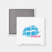 Aimant Aqua Plaid (Recto/Verso)