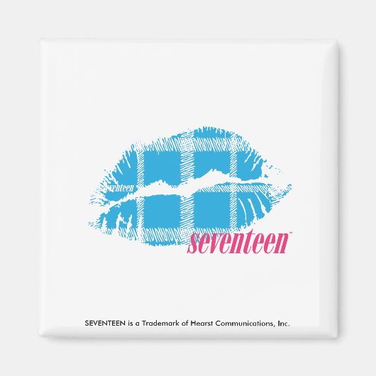 Aimant Aqua Plaid (Devant)
