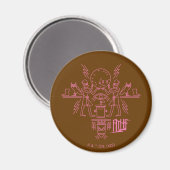 Aimant Aqua Teen Hunger Force Hieroglyphics (Recto/Verso)