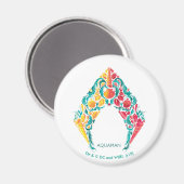 Aimant Aquaman | Aquaman & Mera Themed Seashell Logo (Recto/Verso)