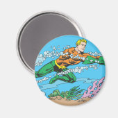 Aimant Aquaman Dashes À Travers L'Eau (Recto/Verso)