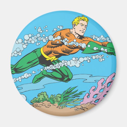 Aimant Aquaman Dashes À Travers L'Eau (Devant)