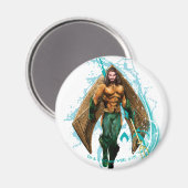 Aimant Aquaman | Prince Orin Avec Logo Aquaman (Recto/Verso)