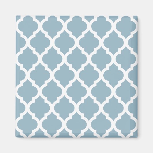 Aimant Aquamarine Moroccan Tile Trellis (Devant)