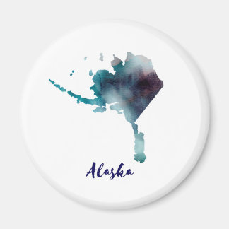 Aimant Aquarelle Alaska États-Unis