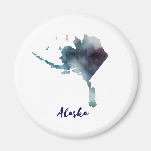 Aimant Aquarelle Alaska États-Unis (Devant)