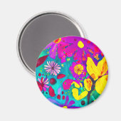 Aimant Aquarelle Ami Fleurs sauvages (Recto/Verso)