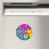 Aimant Aquarelle Ami Fleurs sauvages (In Situ (Lave-vaisselle))