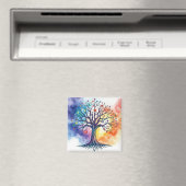 Aimant Aquarelle Arbre de vie (In Situ (Lave-vaisselle))