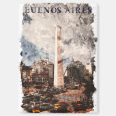 Aimant Aquarelle argentine Buenos Aires (Recto)