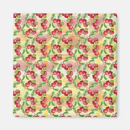 Aimant Aquarelle baie sauvage (Devant)