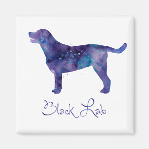 Aimant Aquarelle Black Lab