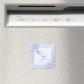 Aimant Aquarelle Bleu pourpre Lilac (In Situ (Lave-vaisselle))