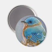 Aimant Aquarelle Bluebird (Recto/Verso)