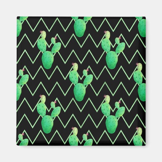 Aimant Aquarelle Cactus (Devant)