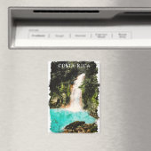 Aimant Aquarelle colorée Costa Rica Nature (In Situ (Lave-vaisselle))