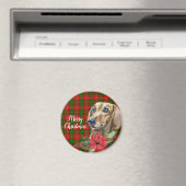 Aimant Aquarelle Dachshund Chien Personnalisé (In Situ (Lave-vaisselle))