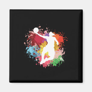 Aimant Aquarelle de basketball