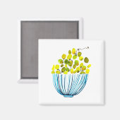 Aimant Aquarelle de raisins fruits mignons (Recto/Verso)