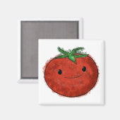 Aimant Aquarelle de tomate mignonne (Recto/Verso)