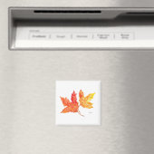 Aimant Aquarelle des feuilles d'automne (In Situ (Lave-vaisselle))