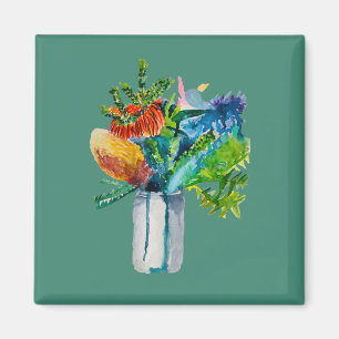 Aimant Aquarelle des fleurs australiennes