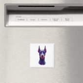 Aimant Aquarelle Doberman Pinscher (In Situ (Lave-vaisselle))