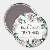 Aimant Aquarelle du coeur de type fierce Aquarelle (Recto/Verso)