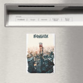 Aimant Aquarelle du paysage urbain de Bangkok Thaïlande (In Situ (Lave-vaisselle))