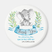 Aimant Aquarelle Elephant Boy Merci (Devant)