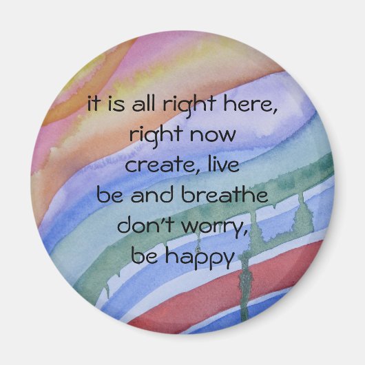 aimant aquarelle "en ce moment" (Devant)