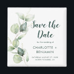 Aimant Aquarelle Eucalyptus Script Mariage Enregistrer la<br><div class="desc">Aquarelle botanique mignonne Eucalyptus Mariage enregistrez l'aimant de date qui fait un parfait souvenir pour vos invités et sera chéri pendant des années. Remplacez facilement les noms,  le faire-part,  la date et le lieu pour créer une annonce unique sauvegardant l'annonce de date</div>