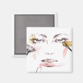 Aimant Aquarelle face maquillage (Recto/Verso)