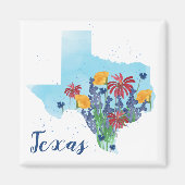 Aimant Aquarelle Fleur sauvage du Texas (Devant)