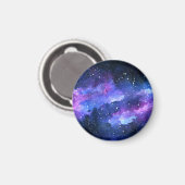 Aimant Aquarelle Galaxy Purple Party Ado Fridge (Recto/Verso)