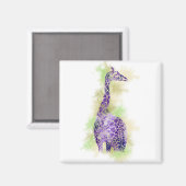 Aimant Aquarelle Giraffe 1 (Recto/Verso)