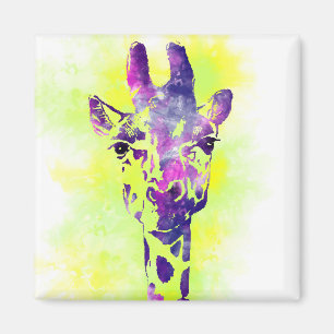 Aimant Aquarelle Giraffe 2