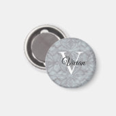 Aimant Aquarelle gris Heather (Recto/Verso)