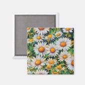 Aimant Aquarelle Jardin Fleurs Faisy (Recto/Verso)