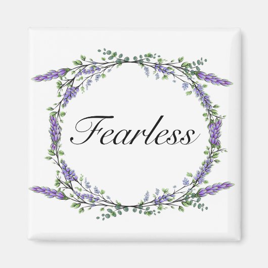 Aimant Aquarelle lavande eucalyptus bohobotanique (Devant)