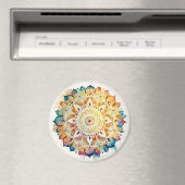 Aimant Aquarelle Mandala (In Situ (Lave-vaisselle))