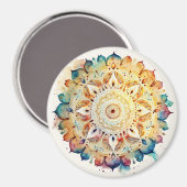Aimant Aquarelle Mandala (Recto/Verso)