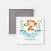 Aimant Aquarelle Merci de singe (Recto/Verso)