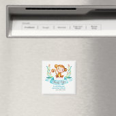 Aimant Aquarelle Merci de singe (In Situ (Lave-vaisselle))