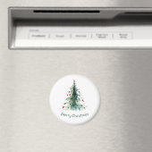 Aimant Aquarelle minimaliste Arbre de Noël (In Situ (Lave-vaisselle))