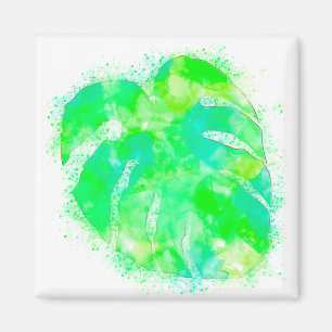 Aimant Aquarelle Monstera