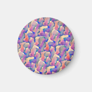 Aimant Aquarelle multicolore Motif