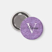 Aimant Aquarelle mute violet (Recto/Verso)