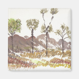 Aimant Aquarelle naturelle