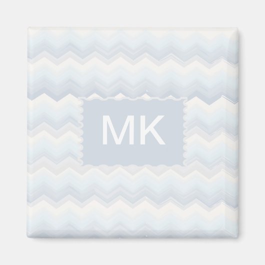 Aimant Aquarelle Ocean Shades Chevron (Devant)